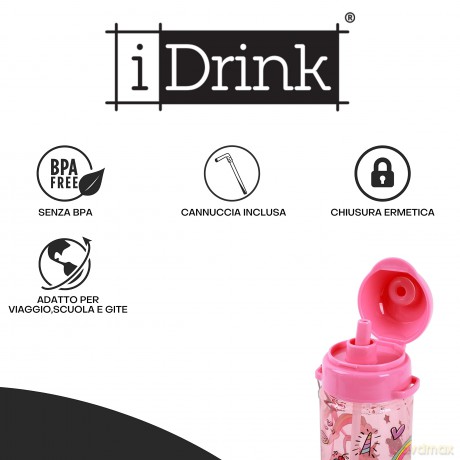 I-Drink - Tritan Bottle - 400 ml - UNICORN (ID2116)