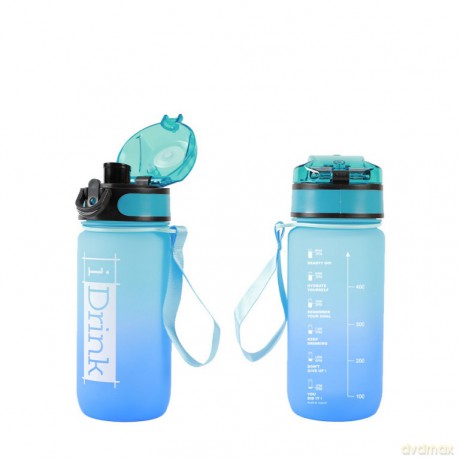 I-Drink - Tritan Bottle - 500 ml. light blue and blue (ID2126)
