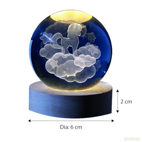 iTotal - Crystal Ball Lamp small - Unicorn (XL2723)