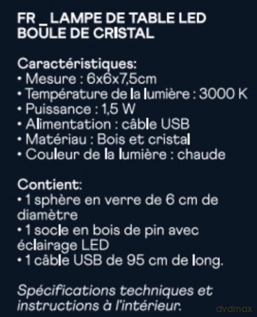 iTotal - Crystal Ball Lamp small - Unicorn (XL2723)