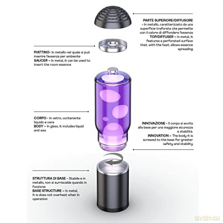 iTotal - Lamp ADA - Dark Grey, Purple, White (1270419)