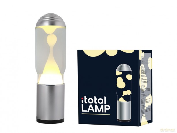 iTotal - Lamp ADA with Silver Base, See-through Liquid and White Wax - Silver (XL2200)