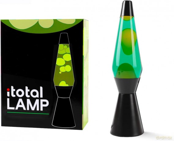 iTotal - Lava Lamp - Black/Green/Yellow - 36 cm (1270403)