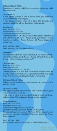 iTotal - Lava Lamp - Blue - 40 cm