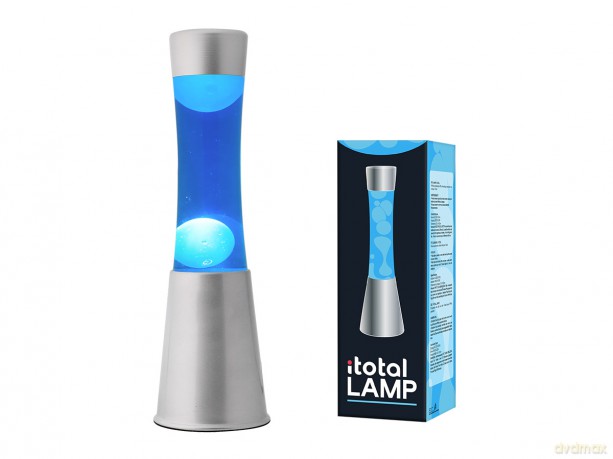 iTotal - Lava Lamp - Blue Liquid and Green Wax - 30 cm