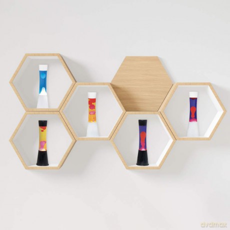 iTotal - Lava Lamp - White, Yellow, Red - 40 cm