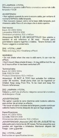 iTotal - Lava Lamp 36 cm - Rainbow Dream (XL1779)