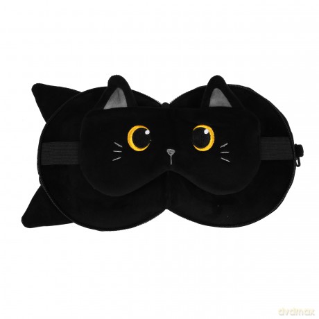 iTotal - Pillow with Sleep Mask - Black Cat (XL2527)