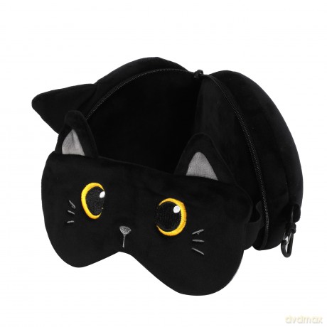 iTotal - Pillow with Sleep Mask - Black Cat (XL2527)