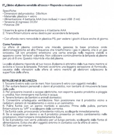 iTotal - Plasma Lamp 3 (XL2635)