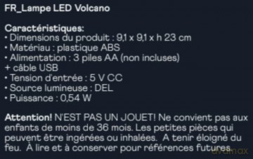 iTotal - Volcano Lamp square 23 cm (XL2633)