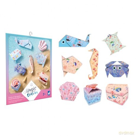 Janod - Magic Ocean 2 Boxes and 18 Origamis Shapes (LKJ7749)