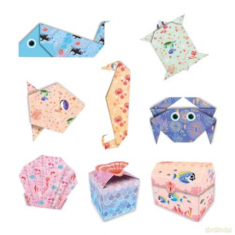 Janod - Magic Ocean 2 Boxes and 18 Origamis Shapes (LKJ7749)