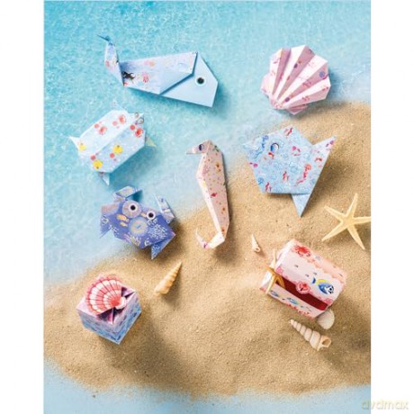 Janod - Magic Ocean 2 Boxes and 18 Origamis Shapes (LKJ7749)