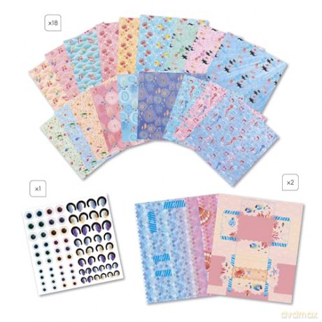 Janod - Magic Ocean 2 Boxes and 18 Origamis Shapes (LKJ7749)