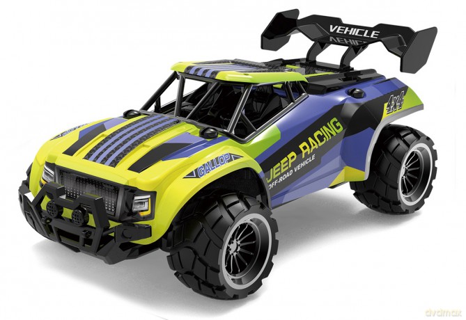 Jeep Racing - R/C 1:20 2,4G 3,7V Li-ion - Blue/yellow
