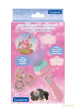 Lexibook - Unicorn Stories Projector and Torch Light - (LTC050UNI)