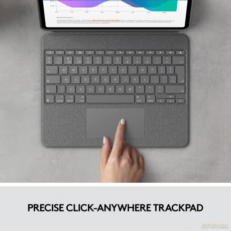 Logitech - Combo Touch Keyboard - For iPad Pro 12,9 (Nordic Layout)
