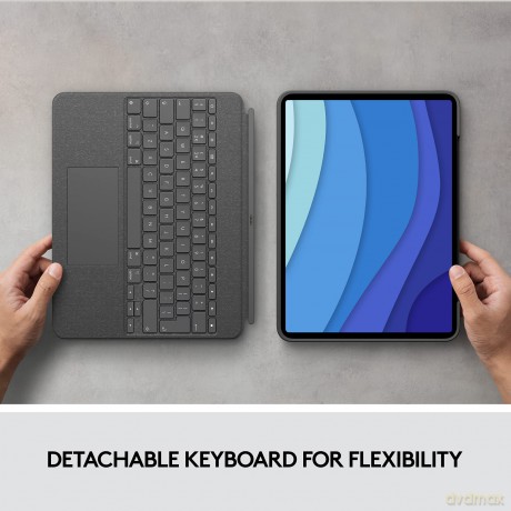 Logitech - Combo Touch Keyboard - For iPad Pro 12,9 (Nordic Layout)
