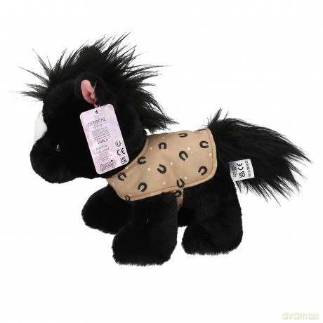 Miss Melody - Plush Horse Black Angel 20 cm (0413186)