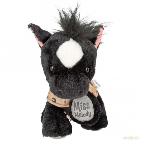 Miss Melody - Plush Horse Black Angel 20 cm (0413186)