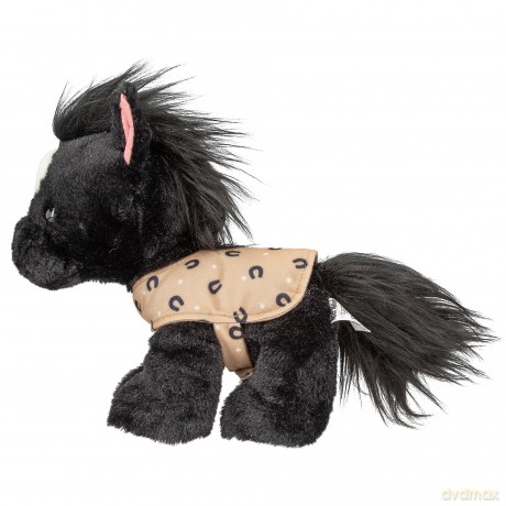 Miss Melody - Plush Horse Black Angel 20 cm (0413186)