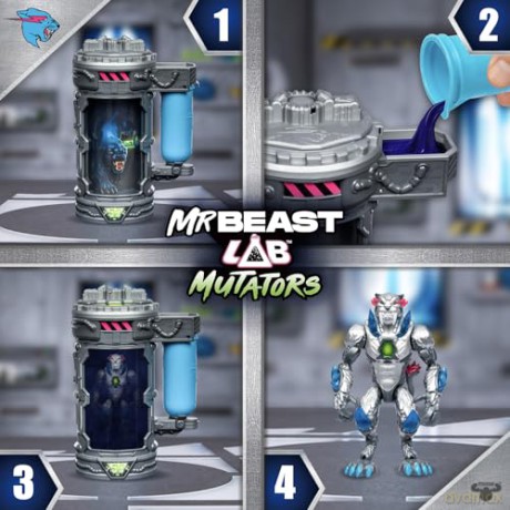 MR. BEAST LAB - Mutator Action Figs -Metalic Panther (20347) [FIGURKA]
