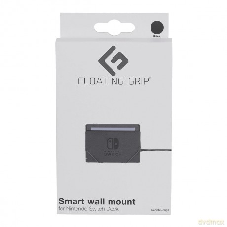 Nintendo Switch dock wall mount by FLOATING GRIPÂŽ, Black