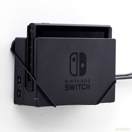 Nintendo Switch dock wall mount by FLOATING GRIPÂŽ, Black