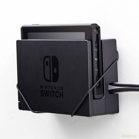 Nintendo Switch dock wall mount by FLOATING GRIPÂŽ, Black