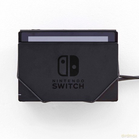 Nintendo Switch dock wall mount by FLOATING GRIPÂŽ, Black