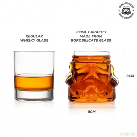 Orig. Stormtrooper Whisky Glass x 2
