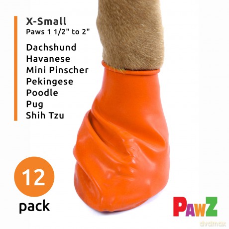 PAWZ - Dog boots Xs - Orange (632.8044)