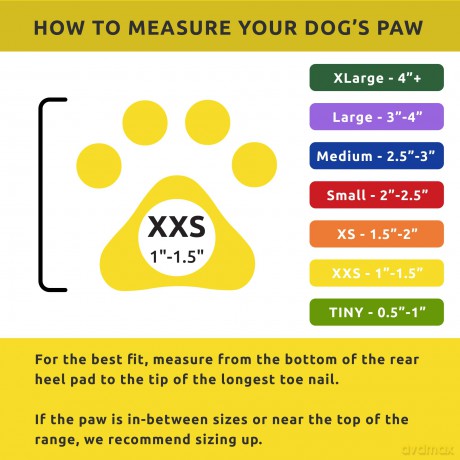 PAWZ - Dog boots Xxs - Yellow (632.8042)