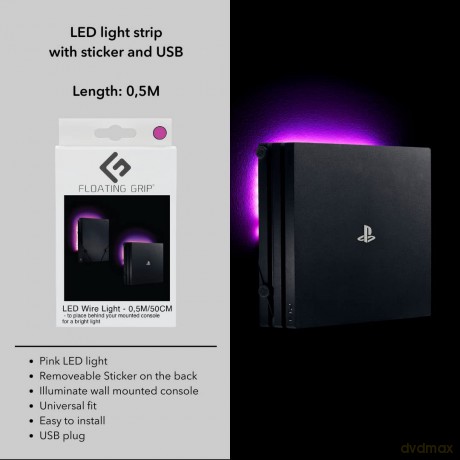 Pink LED wire light - Add on to your FLOATING GRIPÂŽ-mount