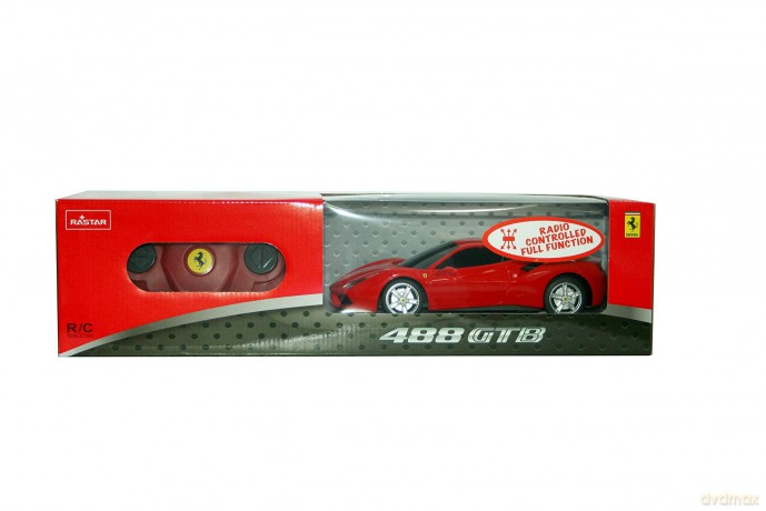 Rastar - R/C 1:24 Ferrari 488 Gtb Matt Black (23030)