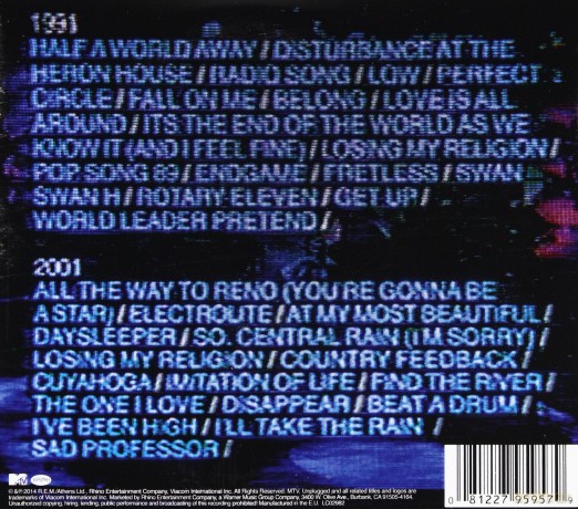 R.E.M.: Unplugged: The Complete 1991 And 2001 Sessions (ecopack) [2CD]