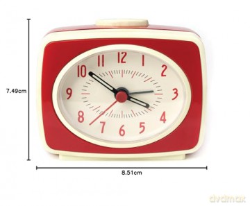 Small Classic Alarm Clock Red (AC14-RD-EU)