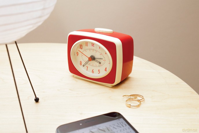 Small Classic Alarm Clock Red (AC14-RD-EU)