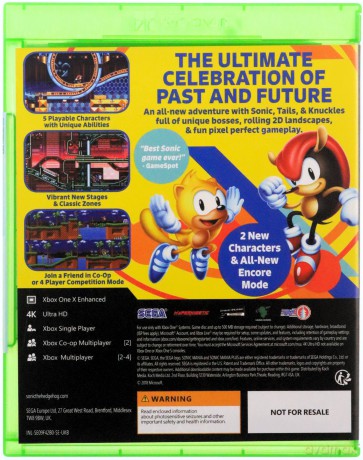Sonic Mania Plus and Sonic Forces Double Pack [GRA XBOX ONE]