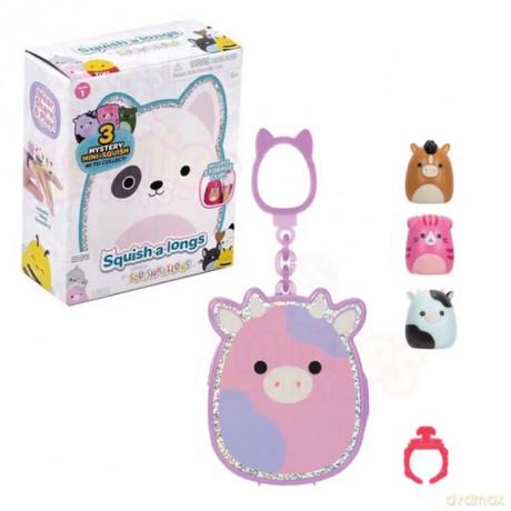 Squishalongs - 2,5 cm Keychain 4 Pack Asst (2420102)