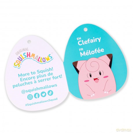 Squishmallows - 25 Cm Pokemon Clefairy (Sqpk00249)