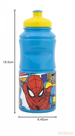Stor - Easy hold sports water bottle, 380 ml - Spiderman (088808722-74755-12)