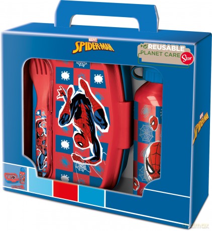 Stor - Zestaw Śniadaniówka + Bidon - Spiderman (088808704-74763)