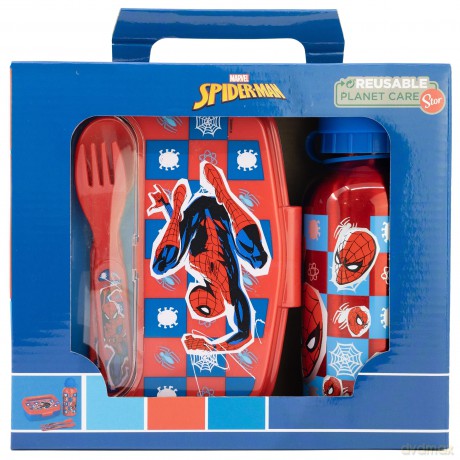 Stor - Zestaw Śniadaniówka + Bidon - Spiderman (088808704-74763)