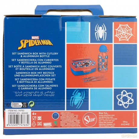 Stor - Zestaw Śniadaniówka + Bidon - Spiderman (088808704-74763)