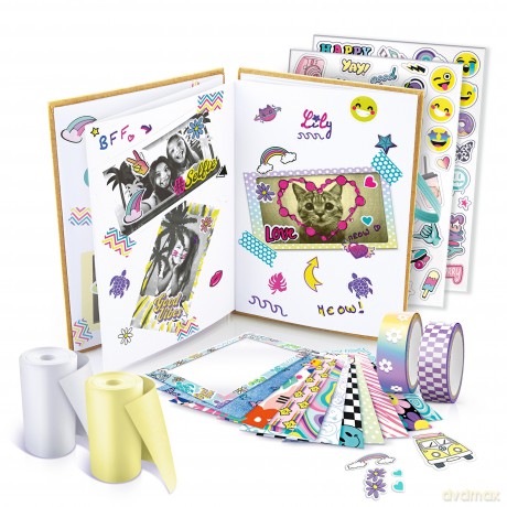 Canal Toys Zestaw albumów do natychmiastowego drukowania - kompatybilny z twórcami - z 2 rolkami papieru, 2 arkuszami naklejek i 20 samoprzylepnymi ramkami na zdjęcia