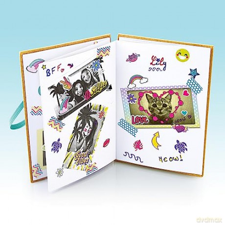 Canal Toys Zestaw albumów do natychmiastowego drukowania - kompatybilny z twórcami - z 2 rolkami papieru, 2 arkuszami naklejek i 20 samoprzylepnymi ramkami na zdjęcia