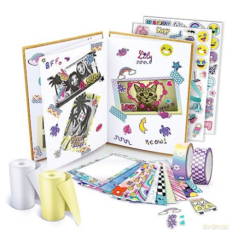 Canal Toys Zestaw albumów do natychmiastowego drukowania - kompatybilny z twórcami - z 2 rolkami papieru, 2 arkuszami naklejek i 20 samoprzylepnymi ramkami na zdjęcia