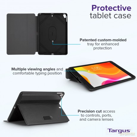 Targus - Click-In Case for iPad (9th/8th/7th gen.) 10.2 10.5 - Black